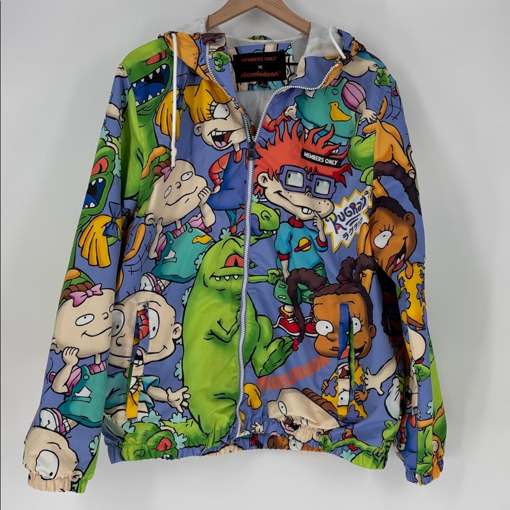 Nickelodeon Members Only Jacket rugrats large windbreaker